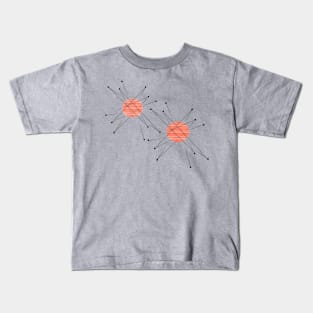 Mid Century Modern Starbursts Kids T-Shirt